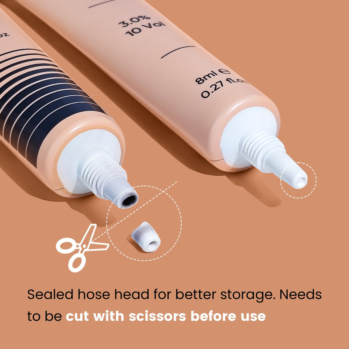 Lomansa mix brush and stirring spoon demonstrating easy, controlled application