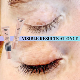 Lomansa product close-up showing Instant Black color and developer for visible results