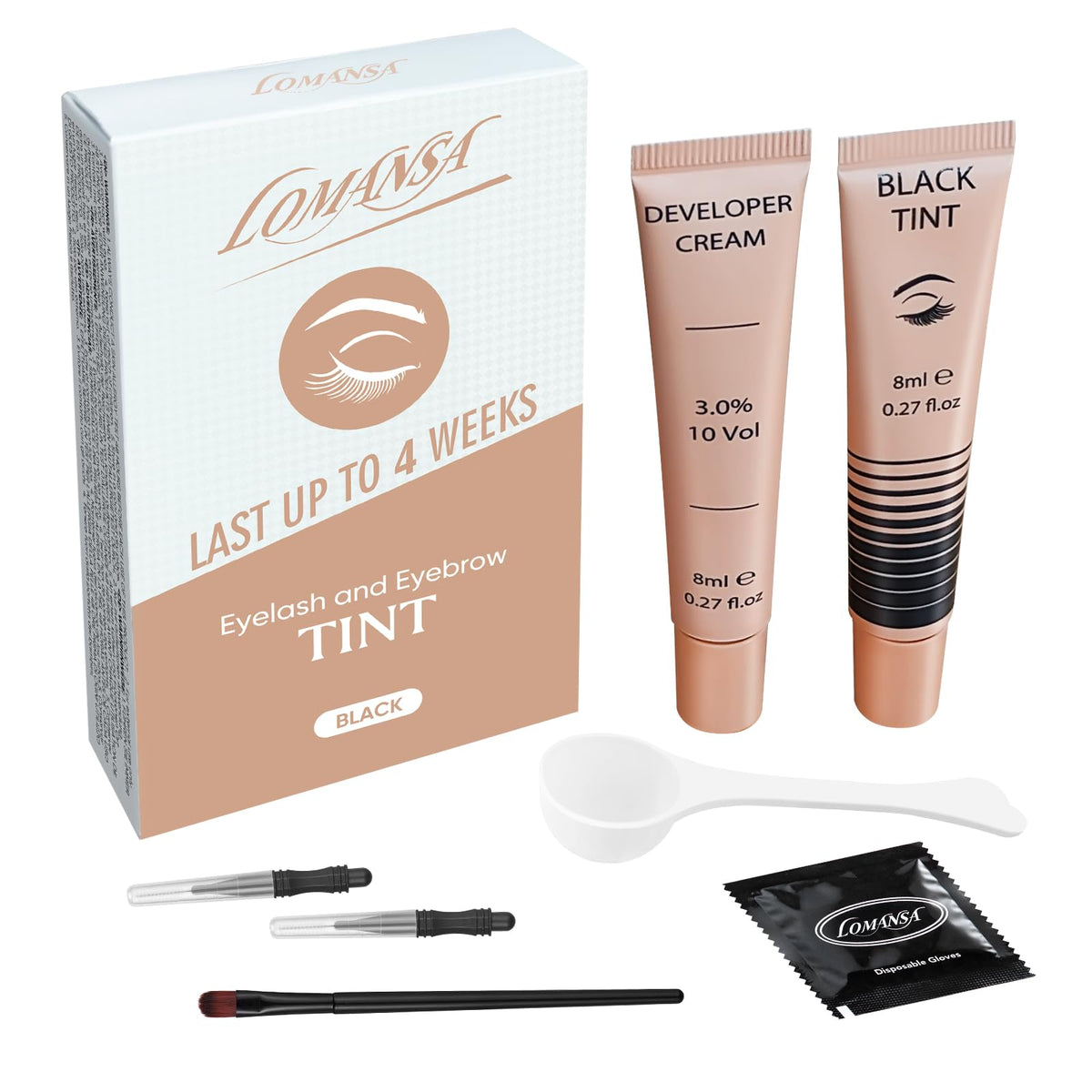 Lomansa front packaging showing kit contents and professional benefit