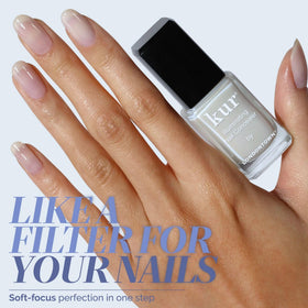 LONDONTOWN brush painting a nail demonstrating smooth, even application benefit