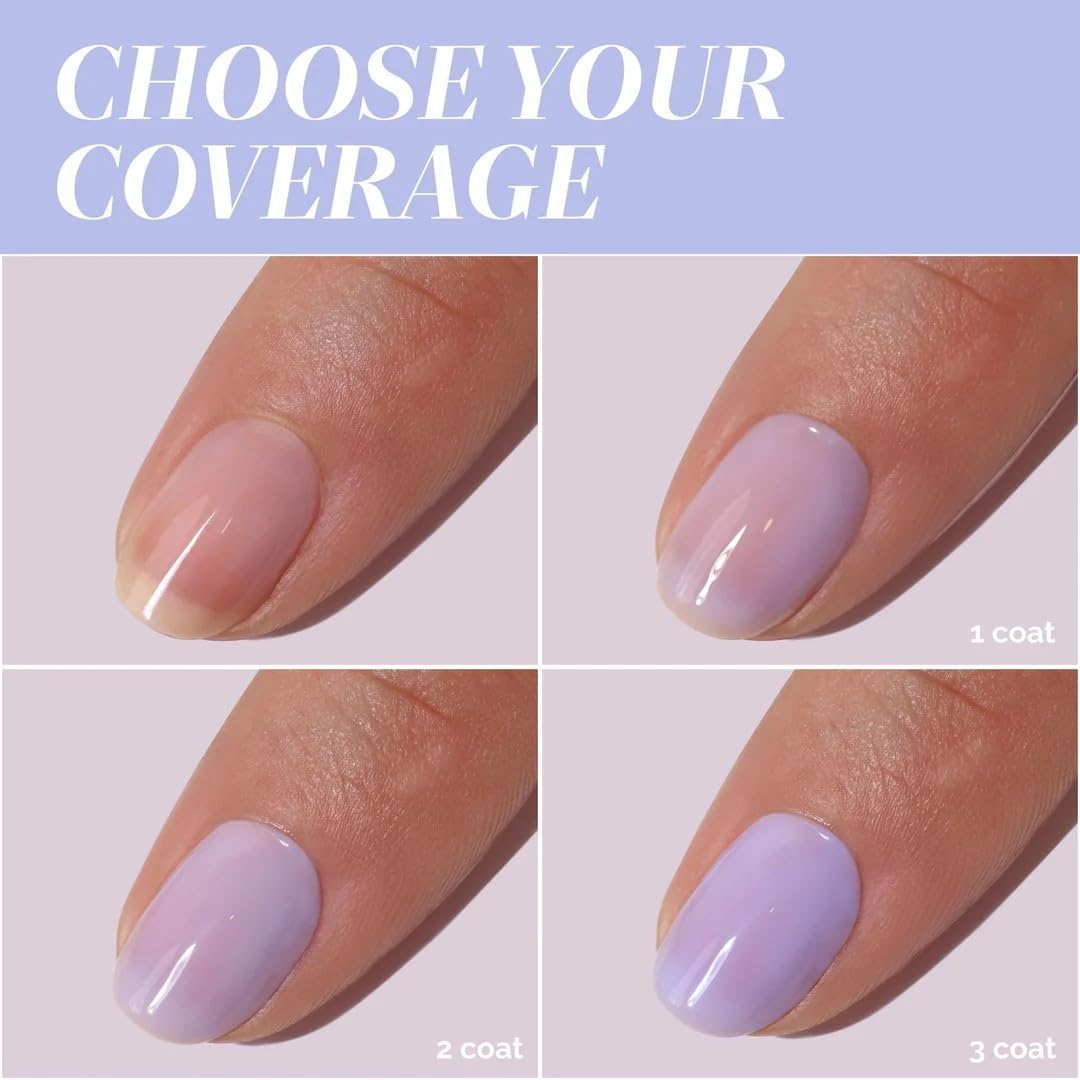 Close-up of lacquered nail gloss highlighting LONDONTOWN reflective, chip-resistant surface