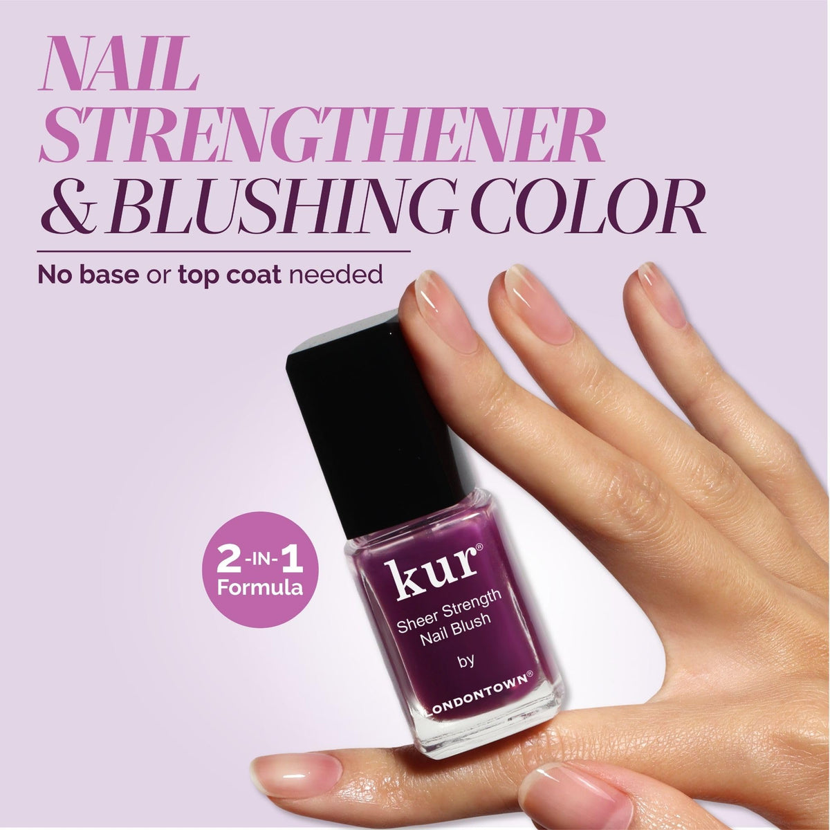 LONDONTOWN close-up of jelly finish demonstrating glossy, dewy shine