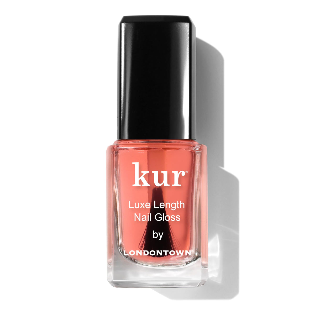 LONDONTOWN front packaging showing sleek bottle and glossy finish benefit