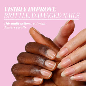 LONDONTOWN before and after nails showing reduced peeling and visibly stronger nails