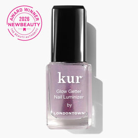 LONDONTOWN brush applicator fanned out for even strokes and easy application