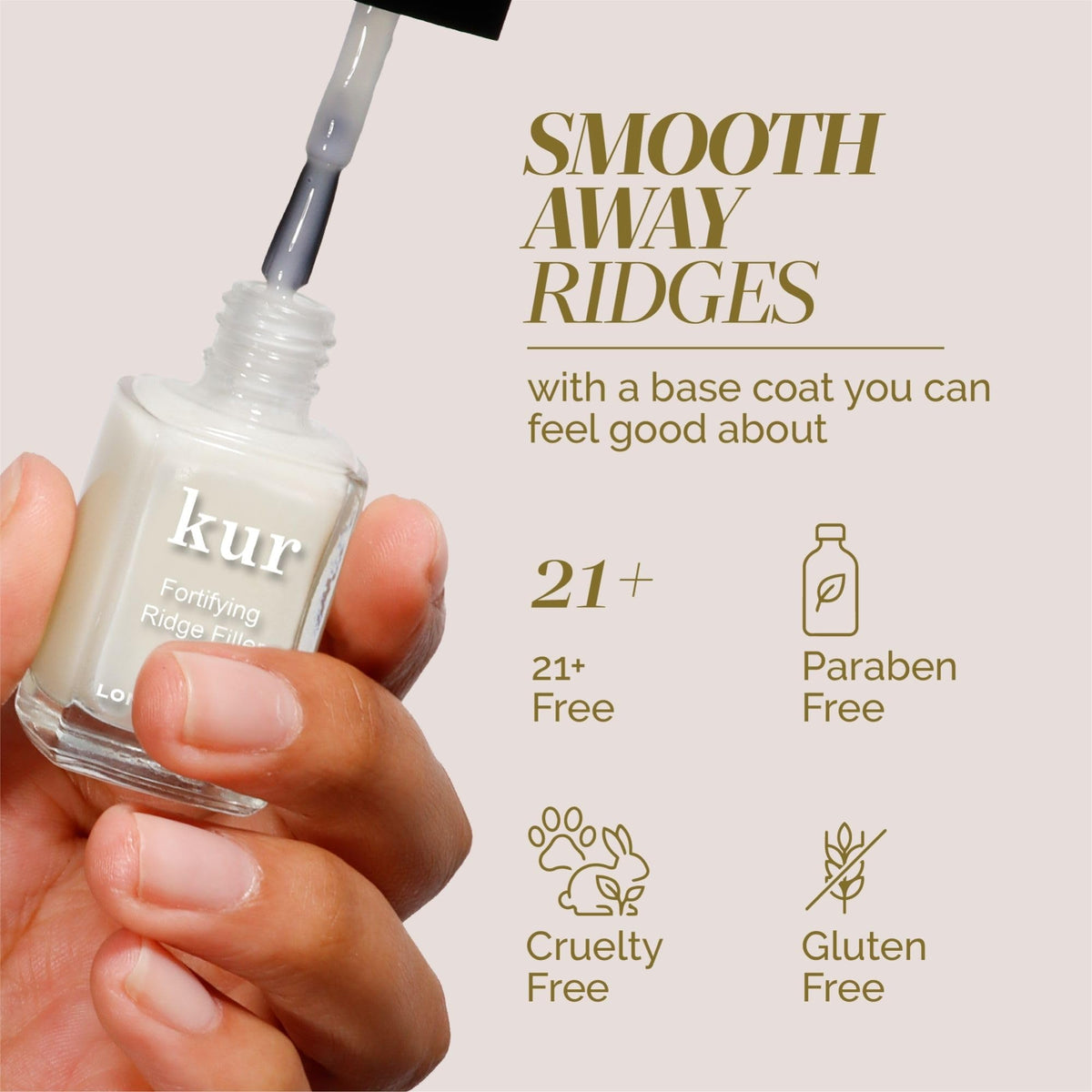 LONDONTOWN brush and cap detail for smooth even application