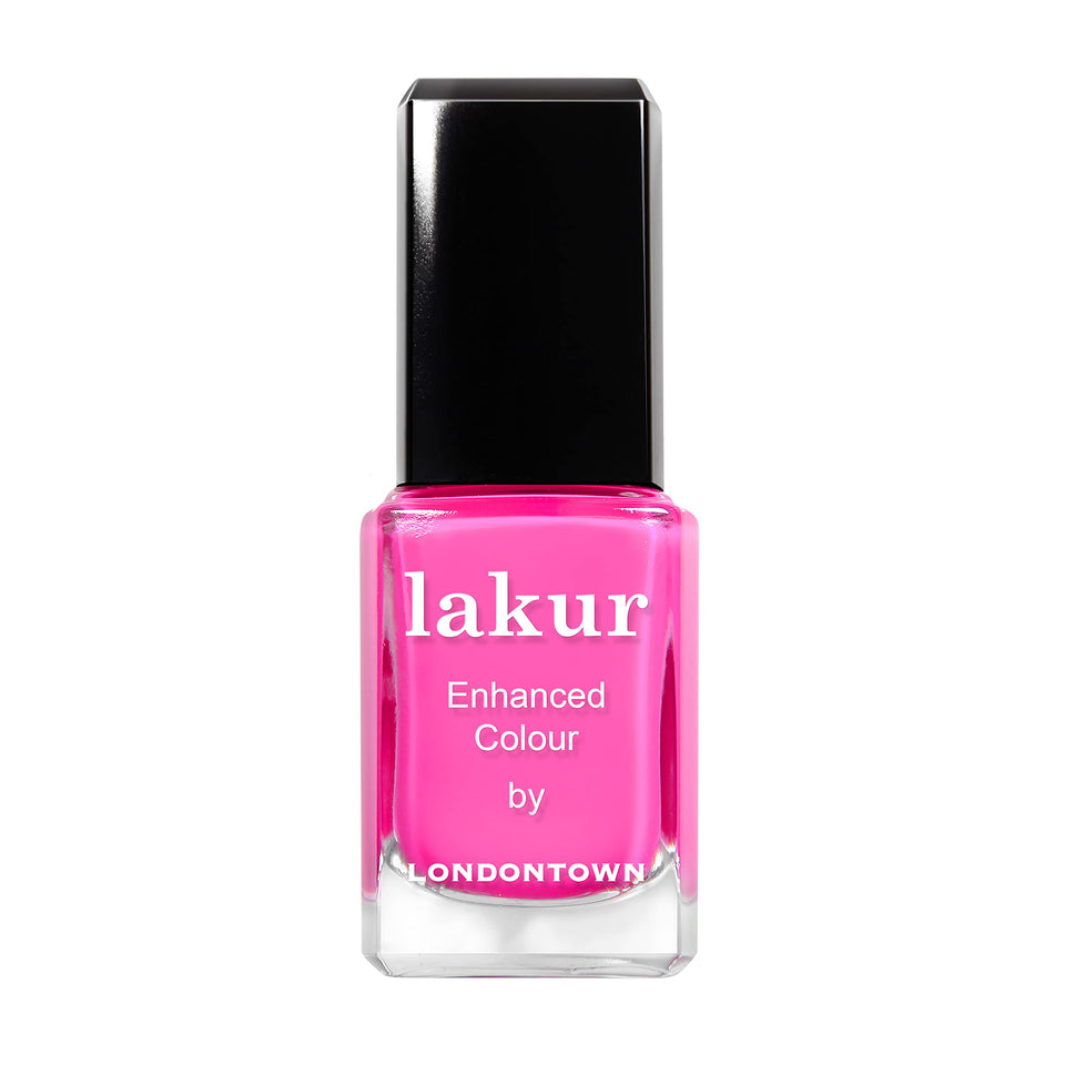 LONDONTOWN bottle front view showing Berry Punch shade and glossy finish