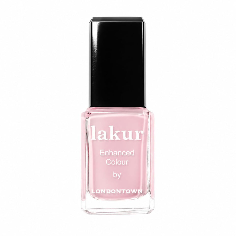 LONDONTOWN Lakur bottle front view showing color and glossy finish benefits