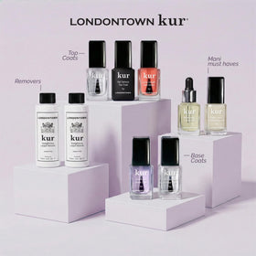 LONDONTOWN on a bathroom vanity lifestyle shot demonstrating daily nail care