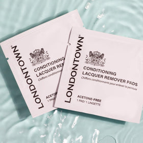 LONDONTOWN pads on a bathroom vanity showing everyday routine and conditioning finish