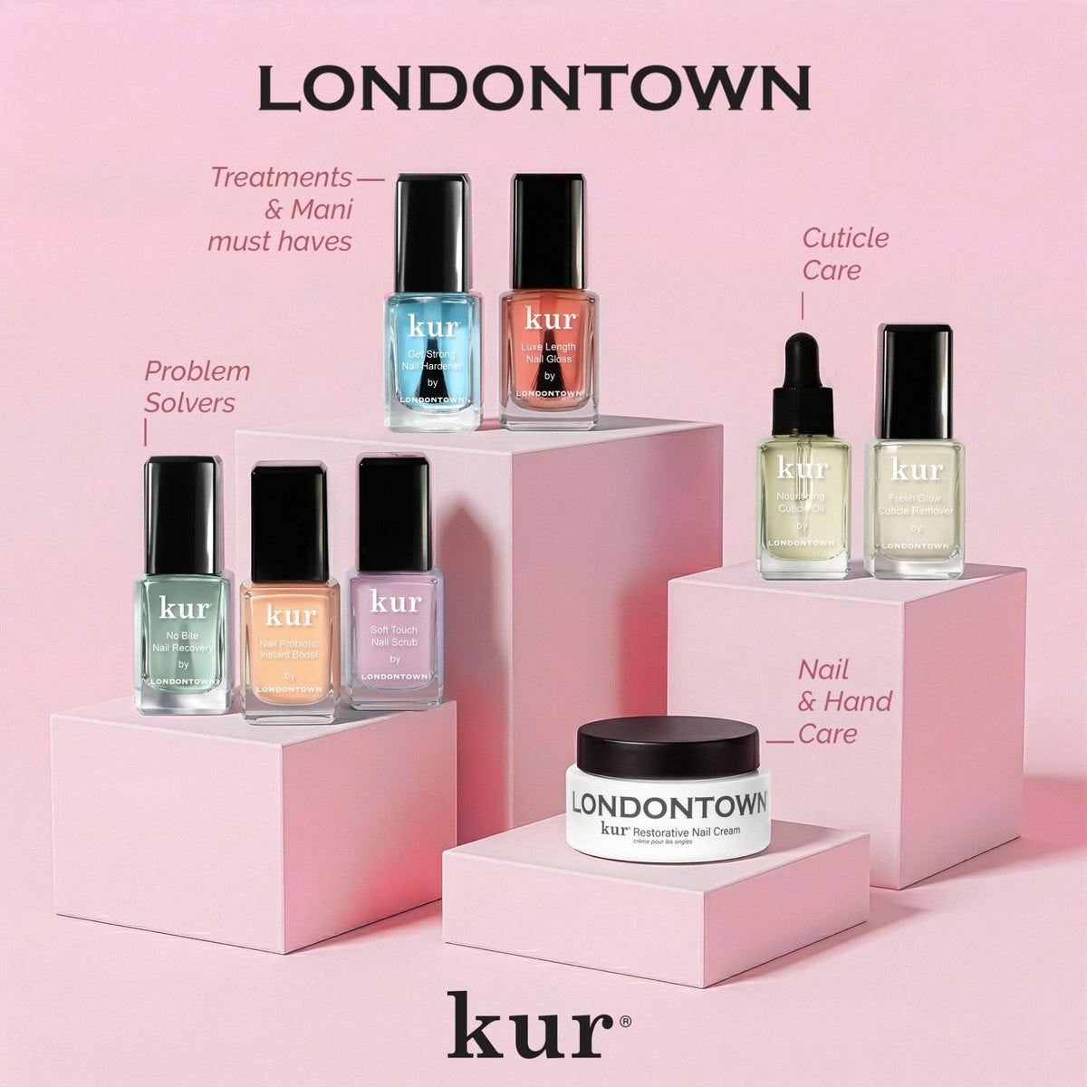 LONDONTOWN lifestyle handshot with flowers conveying polished, everyday elegance benefit