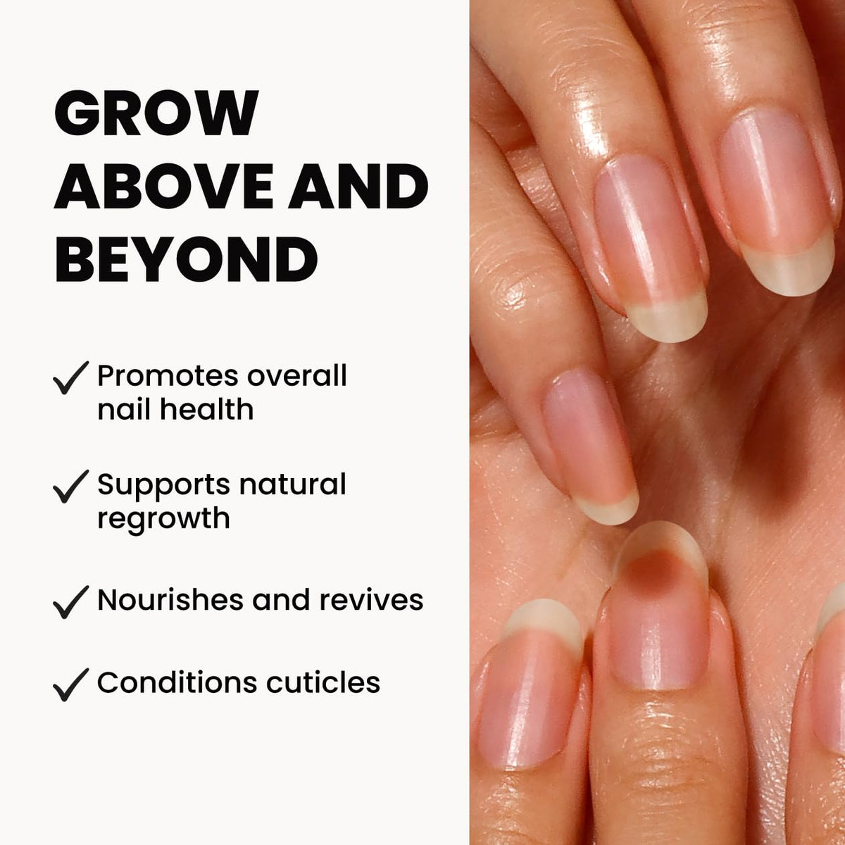 LONDONTOWN applying cream to nails demonstrating quick absorption benefit