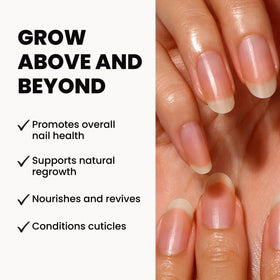 LONDONTOWN applying cream to nails demonstrating quick absorption benefit