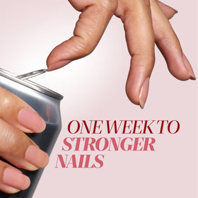 LONDONTOWN polish being applied on a nail showing easy treatment benefit