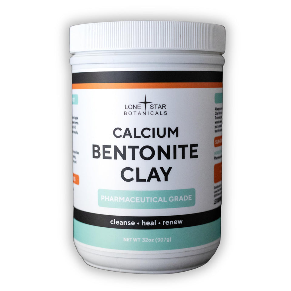 Lone Star Botanicals front packaging showing pharmaceutical-grade clay benefits