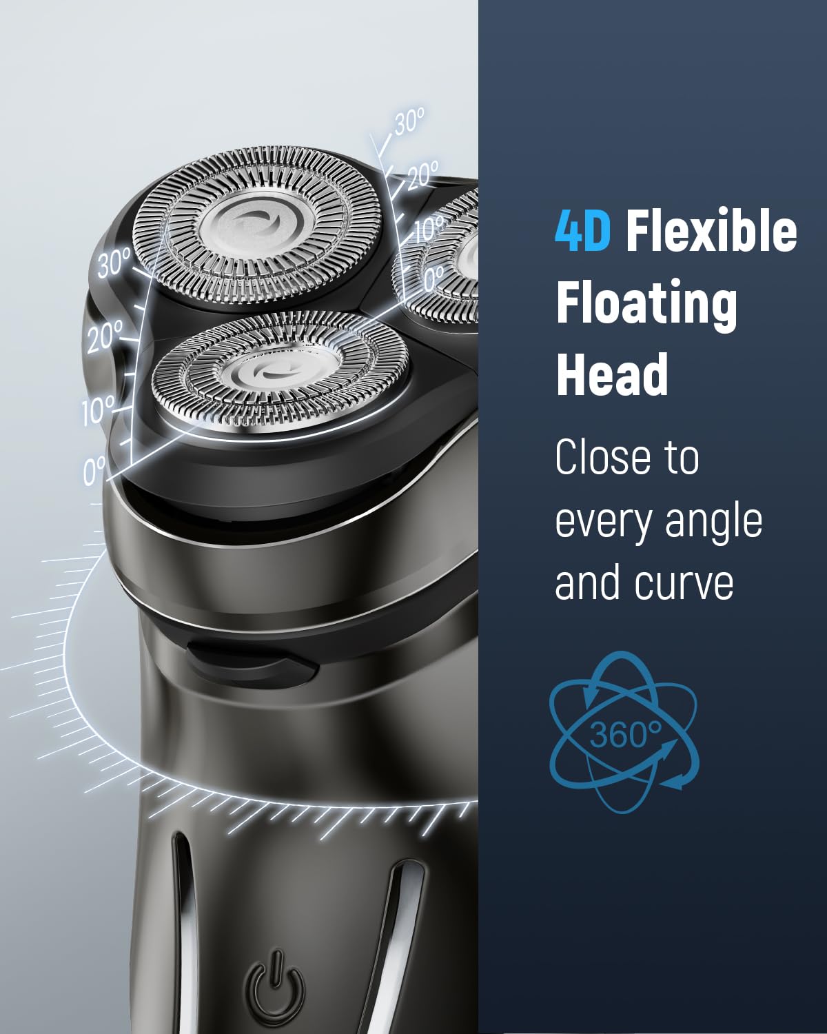 LONKEEN close-up of 4D rotary head showing precision and gentle glide