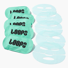 LOOPS textured hydrogel close-up highlighting comfortable cling and active delivery