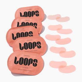 LOOPS hydrogel texture close-up highlighting clingy serum delivery