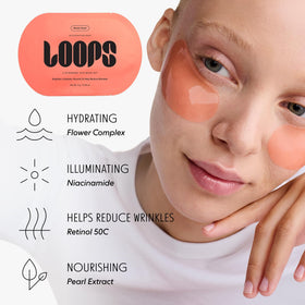 LOOPS lifestyle vanity scene showing quick weekly self-care routine