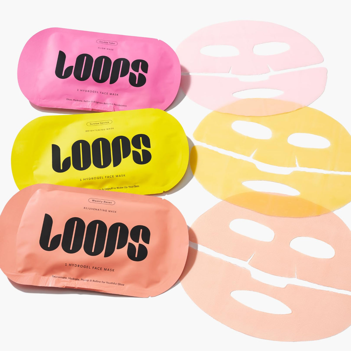 LOOPS closeup of hydrogel texture highlighting cooling, adherent fit benefit
