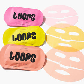 LOOPS closeup of hydrogel texture highlighting cooling, adherent fit benefit