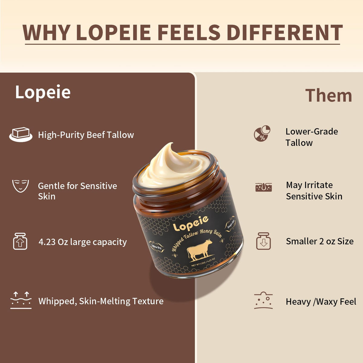 Lopeie applying balm to hand for targeted relief and intense hydration