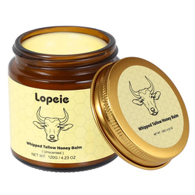 Lopeie front jar 4.23oz showing unscented whipped moisturizer and clear labeling