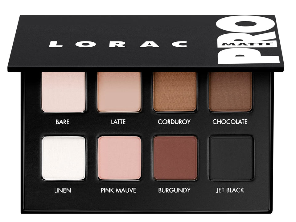 LORAC front packaging showing compact palette and branding for professional use