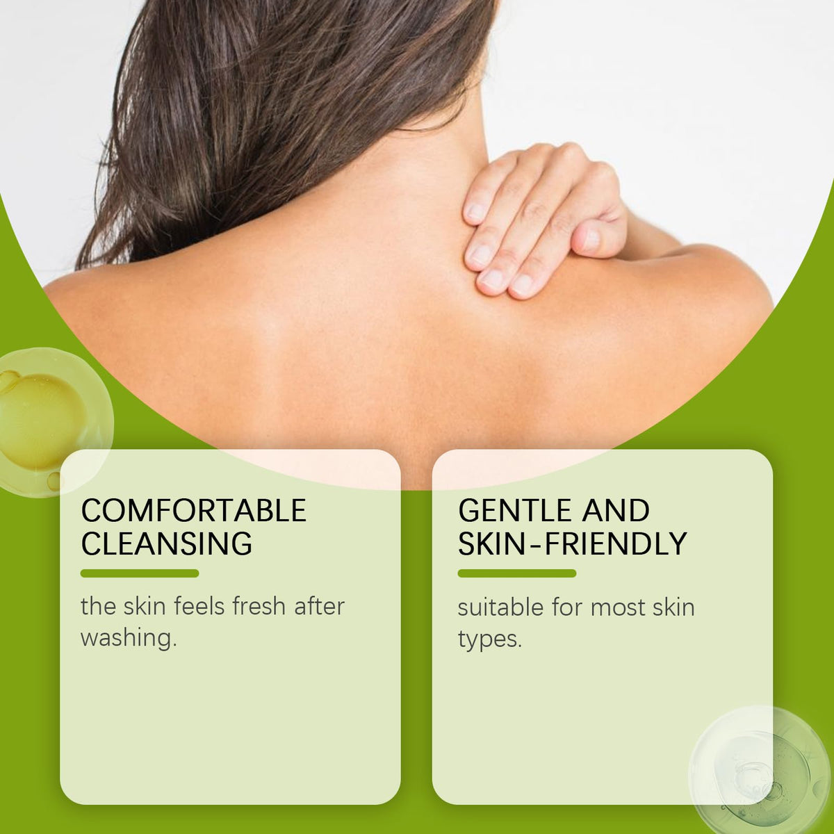 Loravey rich lather from foaming net delivering deeper cleansing