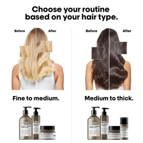 L'Oréal Professionnel label close-up emphasizing peptide and amino acids