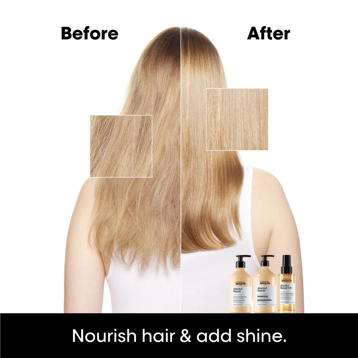 L'Oréal Professionnel Paris pump dispensing oil for controlled application
