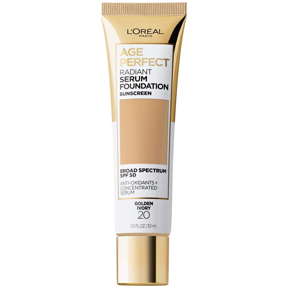 L'Oreal Paris front bottle showing label and shade Golden Ivory benefit visible packaging