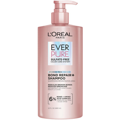 L'Oreal Paris bottle front view showing product benefits and brand