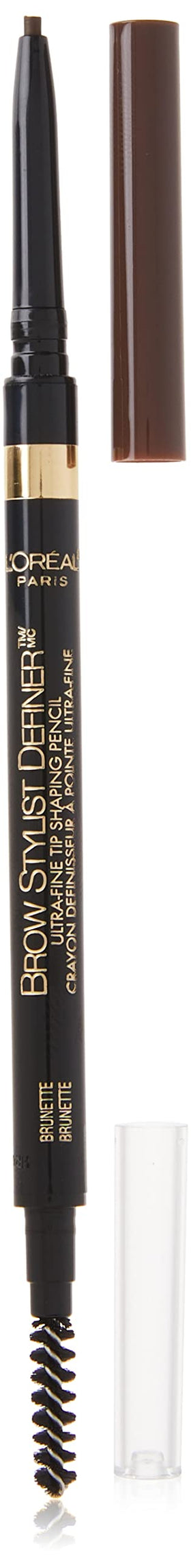 L'Oreal Paris front packaging showing pencil and spoolie for easy brow shaping
