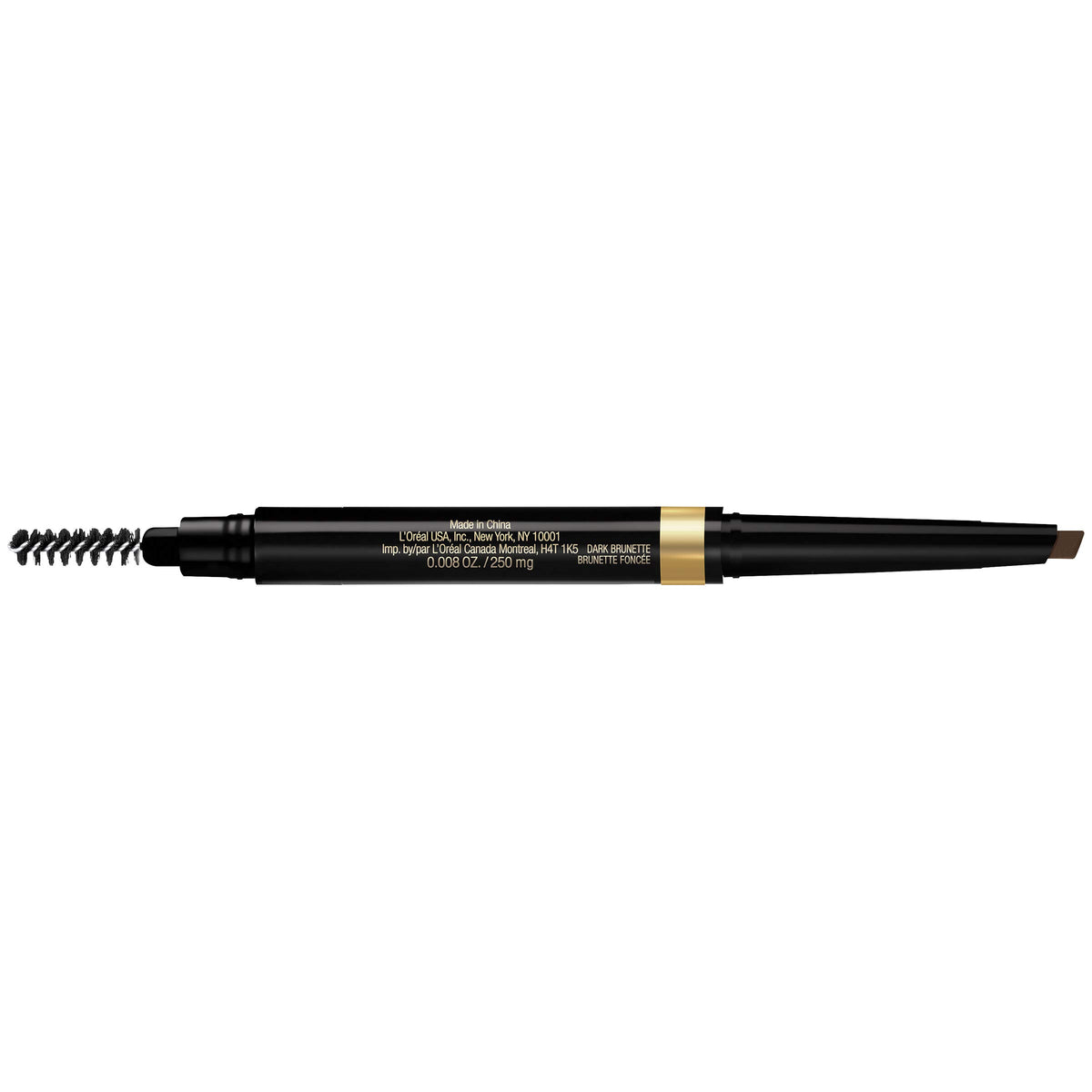 L'Oreal Paris triangular tip close-up detailing precision for hair-like strokes benefit accuracy