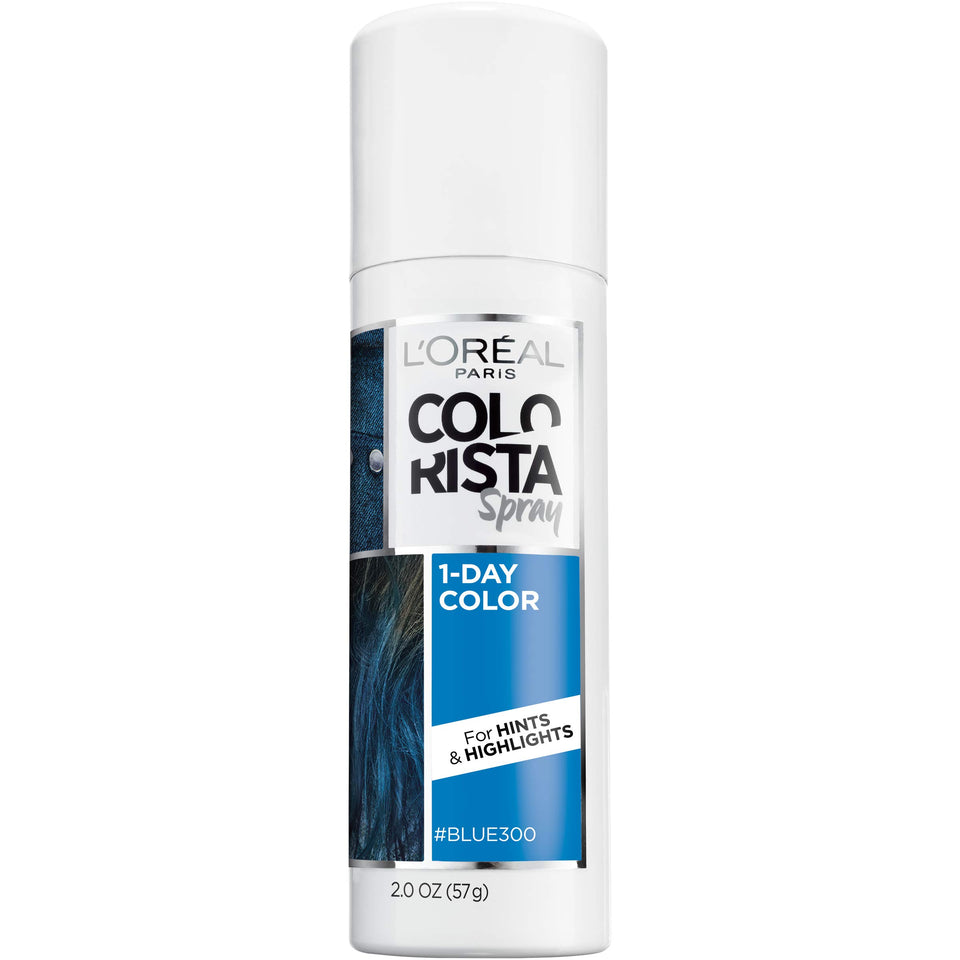 L'Oreal Paris Colorista front packaging showing bold blue color and benefits