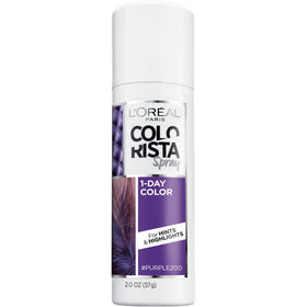 L'Oreal Colorista front packaging showing purple spray and clear label benefit