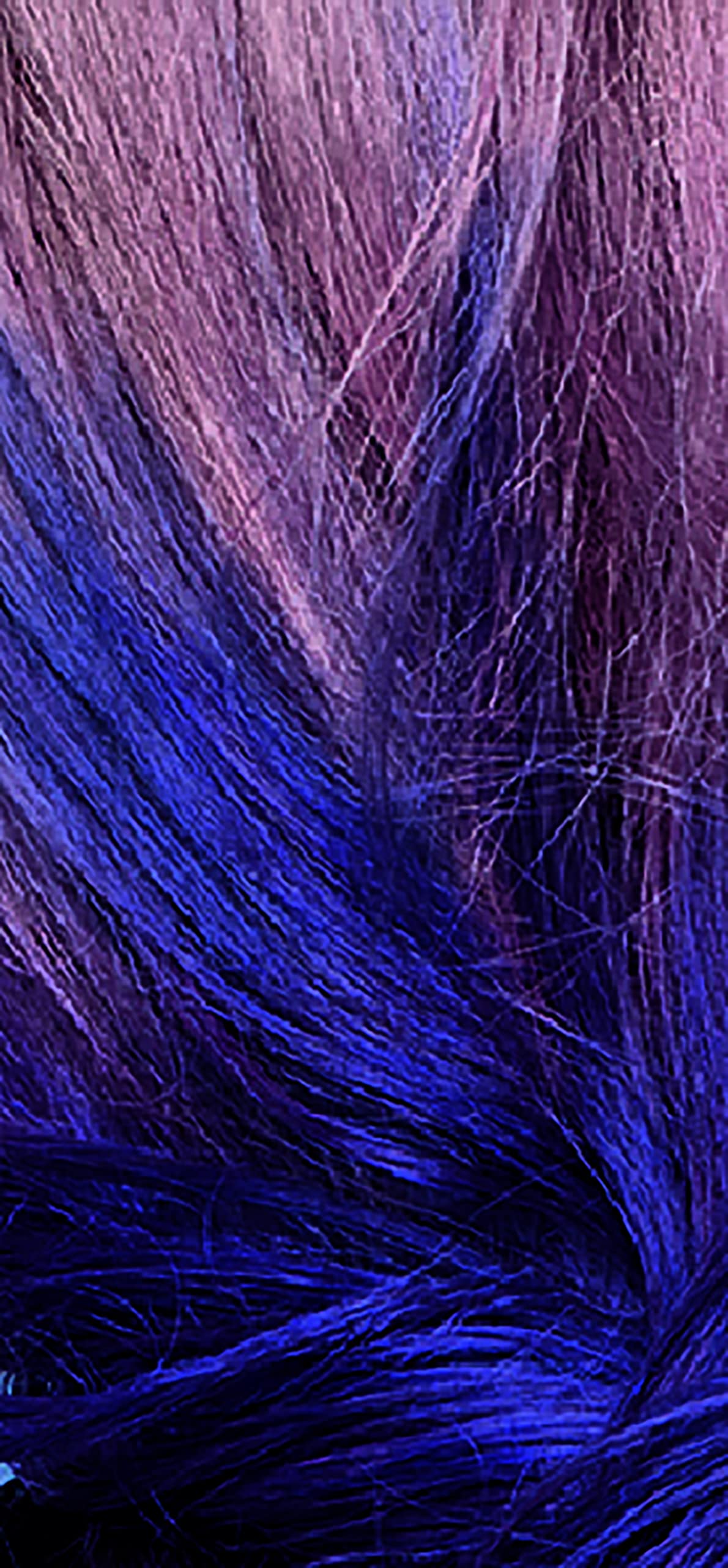 L'Oreal Colorista on model creating purple streaks for instant style