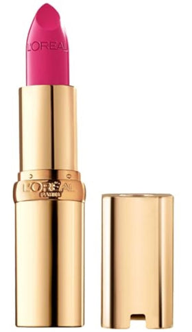 L'Oreal Paris lipstick front packaging showing Miss Magenta and brand clearly for easy recognition