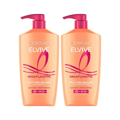 L'Oreal Paris bottle front packaging showing Dream Lengths branding and benefits