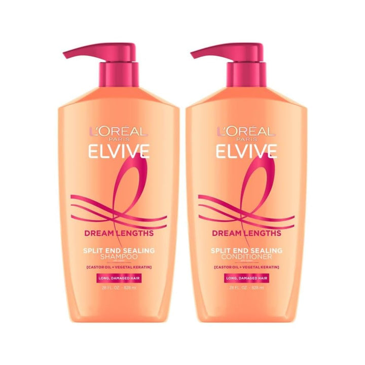 L'Oreal Paris bottle front packaging showing Dream Lengths branding and benefits