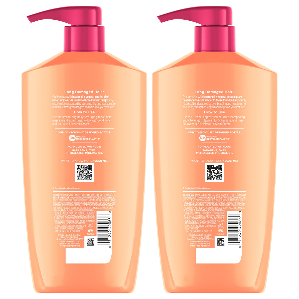 L'Oreal Paris bottles on shower shelf lifestyle scene for daily hair routine