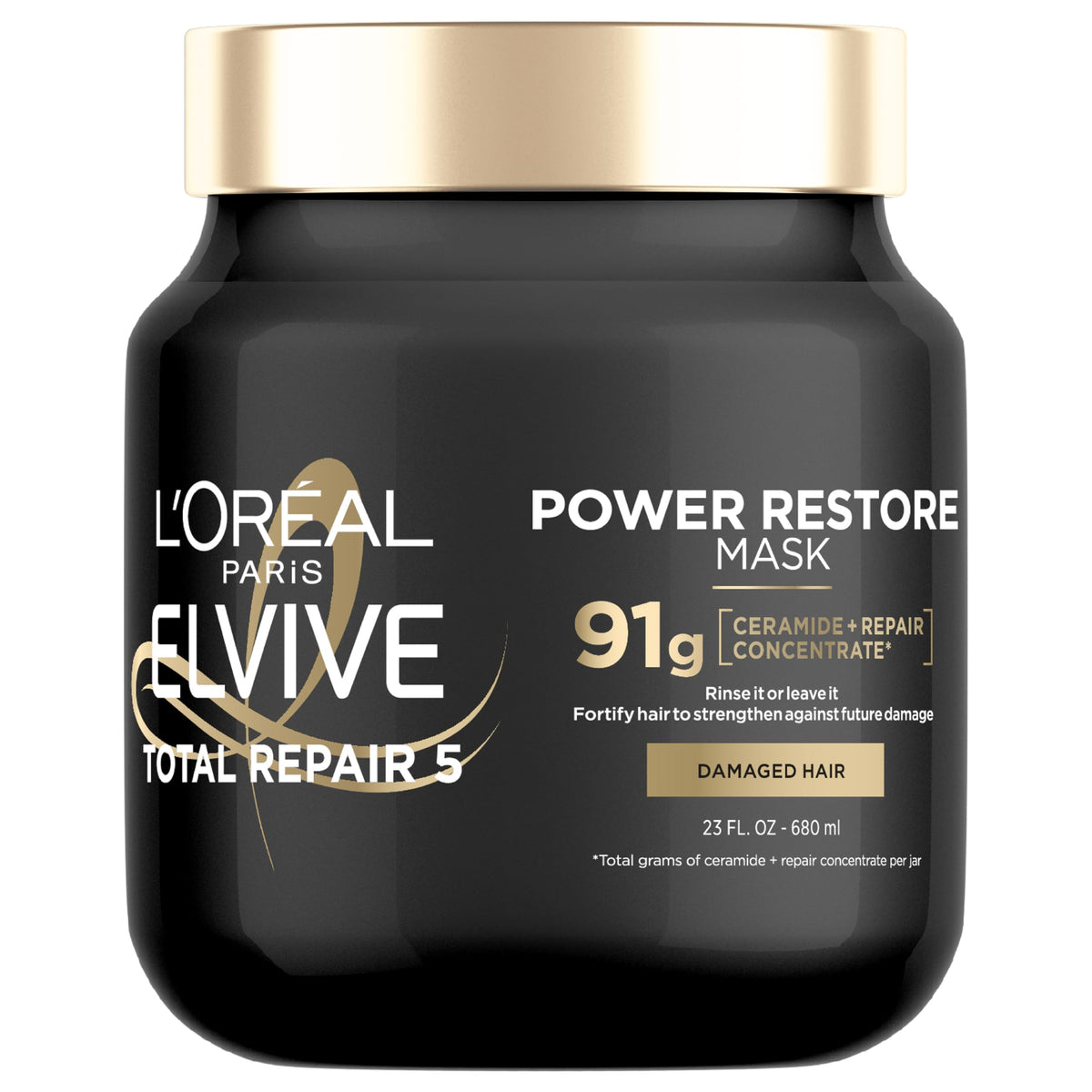 L'Oreal Paris Elvive front packaging showing product and benefit of repair