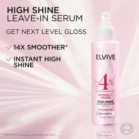 L'Oreal Paris applying serum to damp hair demonstrating easier styling and frizz control