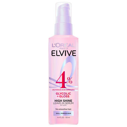 L'Oreal Paris front packaging of Glycolic + Gloss serum showing bottle and branding for quick identification