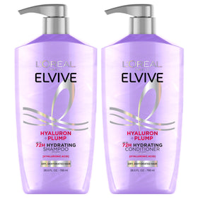 L'Oreal Paris Elvive duo front packaging showing hydration benefits