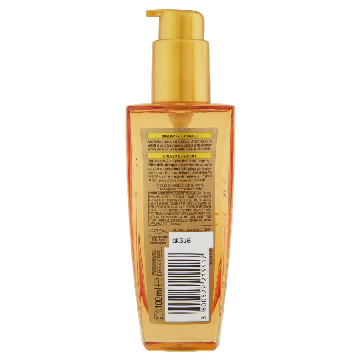 L'Oreal Paris product on palm demonstrating easy application and control