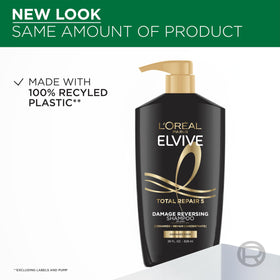 L'Oreal Paris visual of ceramide and protein to highlight strengthening power