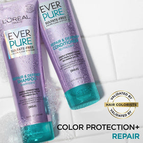 L'Oreal Paris conditioner applied in shower reducing tangles and breakage