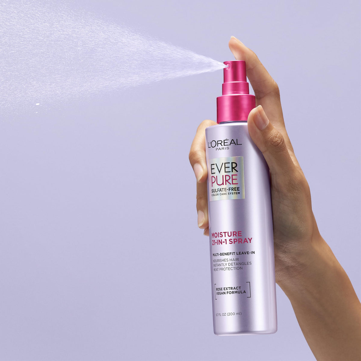 L'Oreal Paris product staged on bathroom counter demonstrating everyday styling convenience